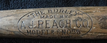 1911-1930 Reach Burley Model R Decal Bat 