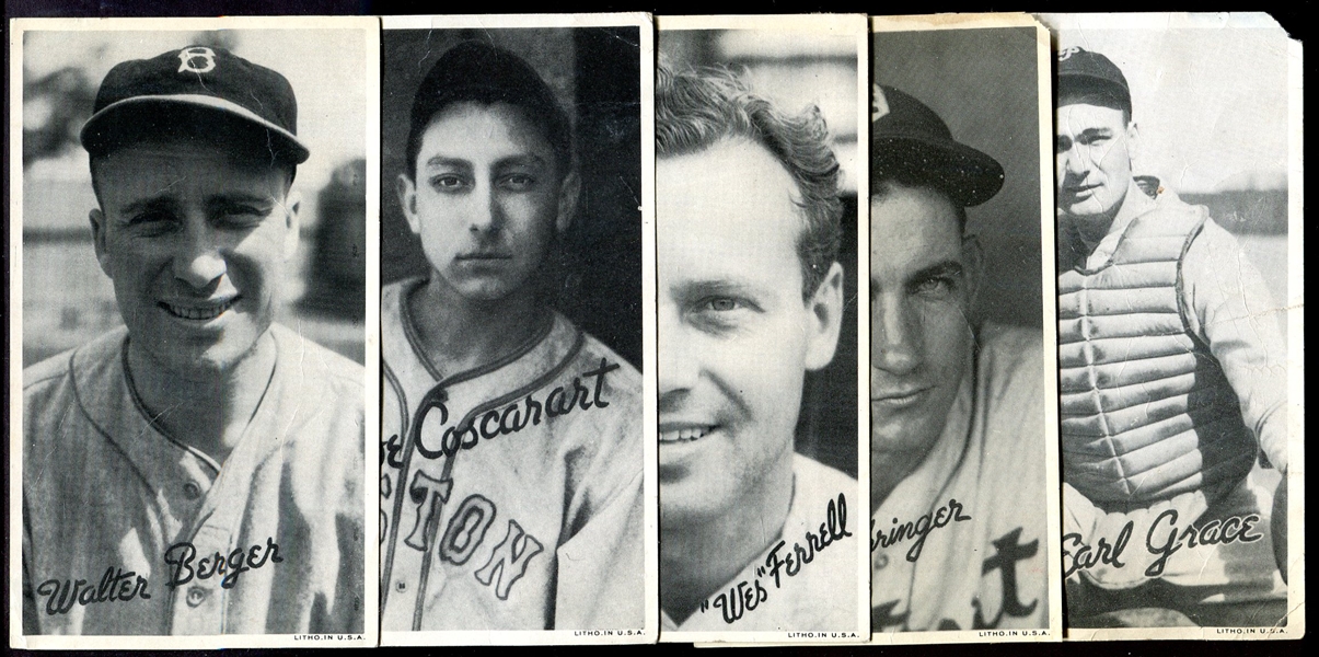 R314 1936 Goudey Wide Pen Lot of 14 Different w/Gehringer