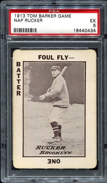 1913 Tom Barker Nap Rucker PSA 5