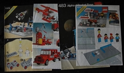 1970s-80s Lego Lot of 27 Manual Instruction and Catalog Guides