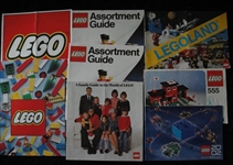 1970s-80s Lego Lot of 27 Manual Instruction and Catalog Guides