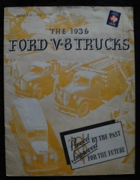 1936 Ford V-8 Trucks Brochure Texas Centennial Hand-out