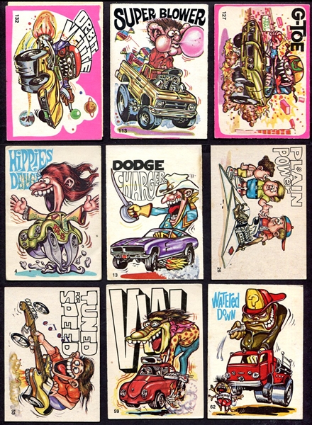 1970- 73 Odder Odd Rods and Silly Cycles Lot of 33 stickers
