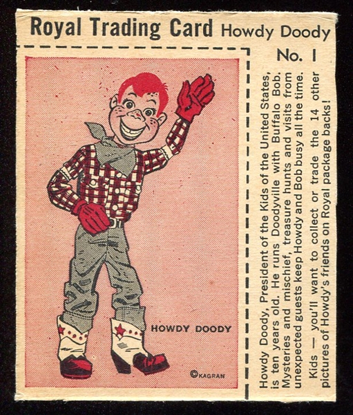 1950 Royal Desserts #1 Howdy Doody