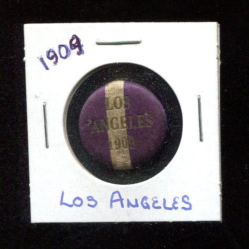 1909 Los Angeles Bullocks Department Store Satin Pinback