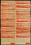1954 Bowman Starter Set of 140 Cards 