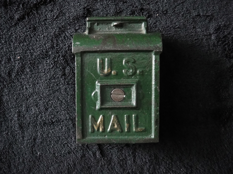 1930s Cast Iron U.S. Mail Box Bank