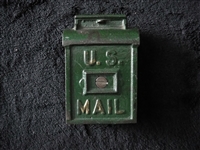 1930s Cast Iron U.S. Mail Box Bank