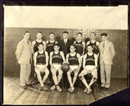 1925-1929 Hopeville Connecticut High School Basketball Team Photos