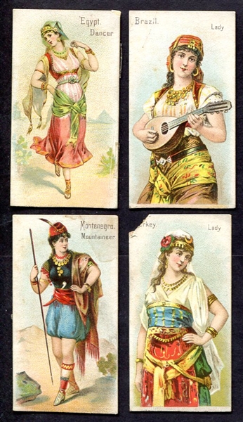 N407 Greenback Smoking Tobacco National Costumes Lot of 4