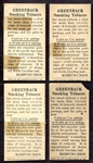 N407 Greenback Smoking Tobacco National Costumes Lot of 4