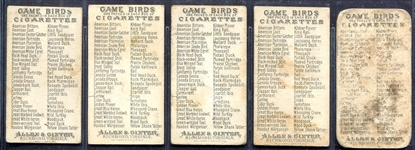 N13 Game Birds 20 Different
