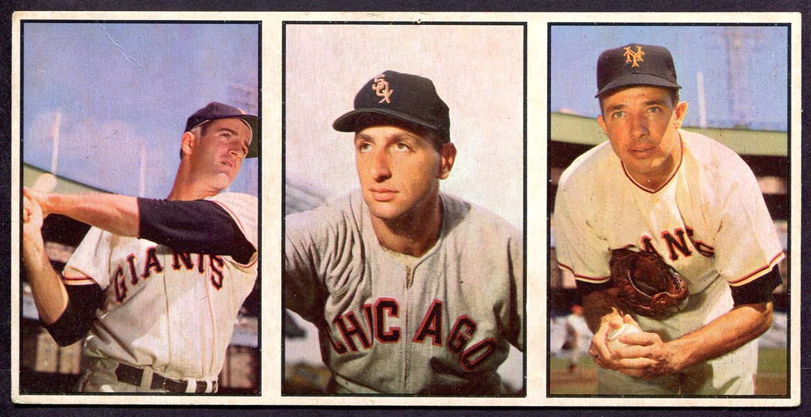 1953 Bowman Color Strip of 3 Salesman Sample