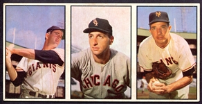 1953 Bowman Color Strip of 3 Salesman Sample
