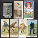 7 Different Pre-War Golf Cards