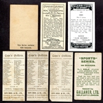 7 Different Pre-War Golf Cards