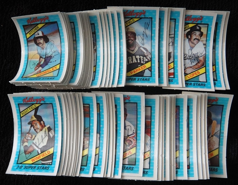 1980 Kelloggs 3-D Complete Set of 60