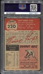 1953 Topps #220 Satchel Paige PSA 2