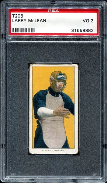 T206 Larry McLean Cincinnati PSA 3