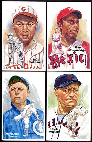 Lot of 4 Perez-Steele HOFers