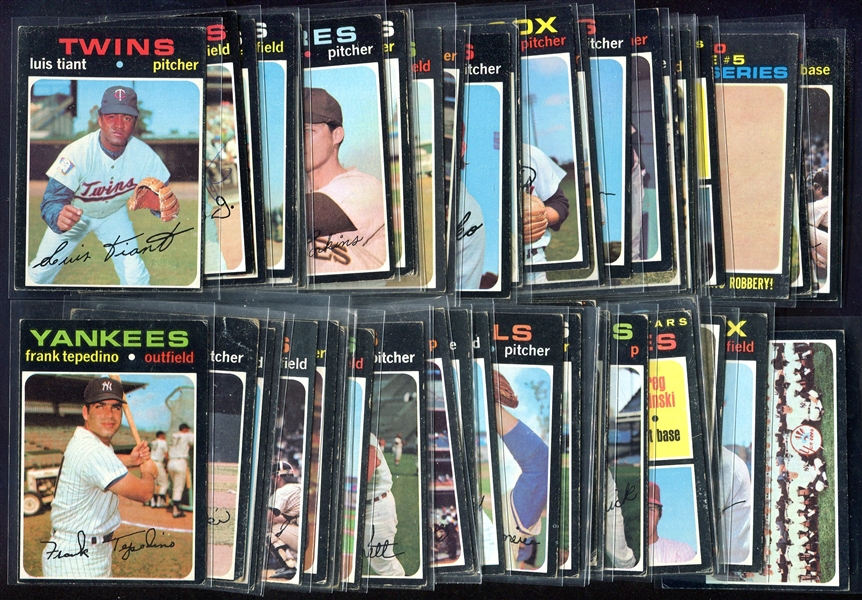 1971 Topps Lot of 52 Mostly Different