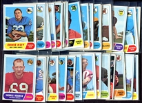 1968 Topps Football Lot of 37 Different