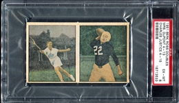 1951 Berk Ross Panel Charlie Justice Margaret Dupont PSA 6