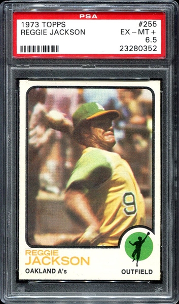 1973 Topps #255 Reggie Jackson PSA 6.5