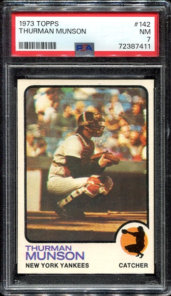 1973 Topps #142 Thurman Munson PSA 7
