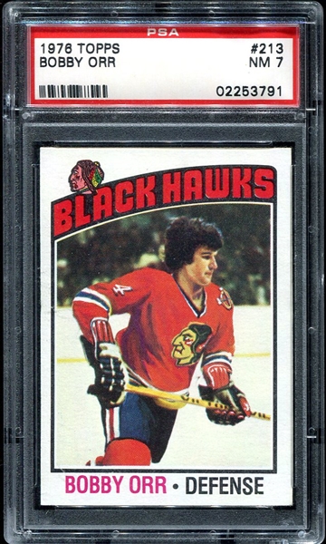 1976 Topps #213 Bobby Orr PSA 7