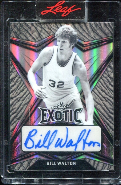 2022 Leaf Exotic Bill Walton Signed Card 2/8