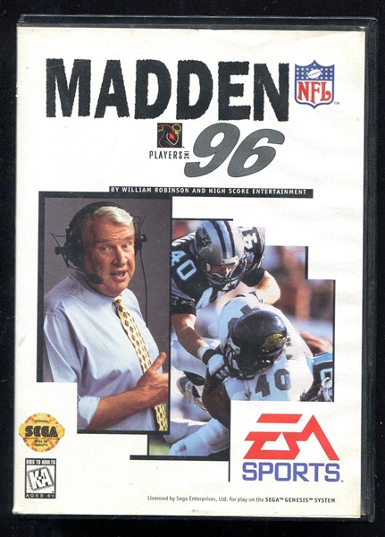 Sega Genesis Madden 96 EASports Game Complete