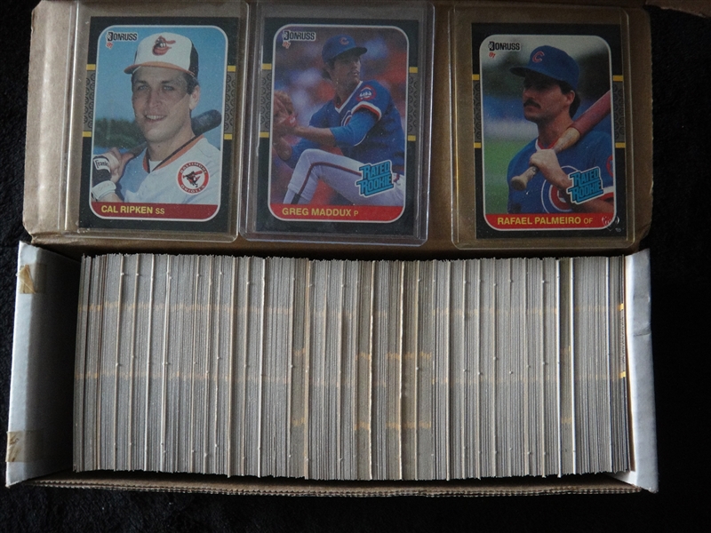 1987 Donruss 600 Ct Box of Nrmt/Mt Cards w/Stars