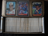 1987 Donruss 600 Ct Box of Nrmt/Mt Cards w/Stars
