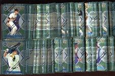 1995 Topps Finest Lot of 160+ w/Jeter and Chipper Jones(3)