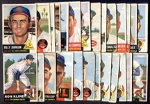 1953 Topps Lot of 28 Mostly Different