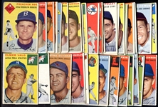1954 Topps Lot of 37 Mostly Different