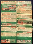 1954 Topps Lot of 37 Mostly Different