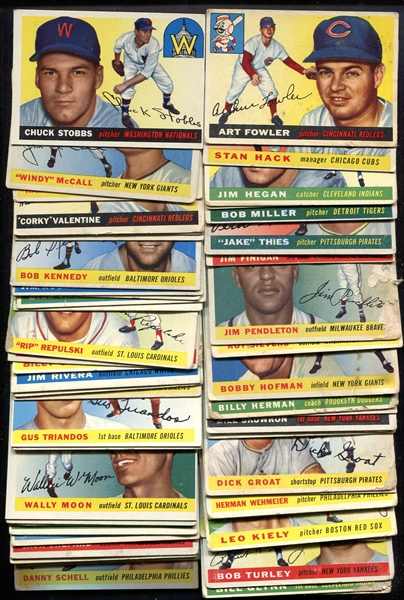 1955 Topps Lot of 185 Cards