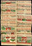 1956 Topps Lot of 87 Mostly Different