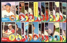1963 Topps Lot of 40 Assorted w/HOFers