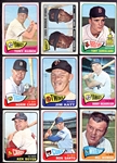 1965 Topps Lot of 123 Cards w/Mantle LL & HOFers