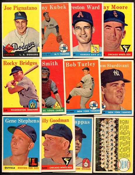 1950s-1981 Baseball Collection of 100 Cards