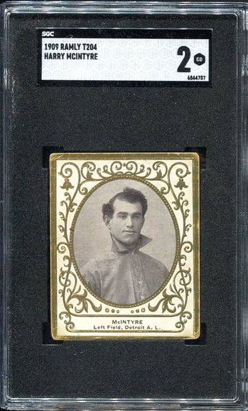 T204 Harry McIntyre Detroit Tigers SGC 2