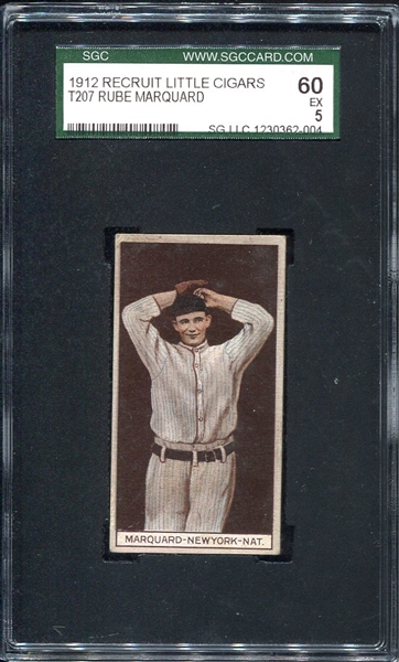 T207 Rube Marquard New York Giants SGC 60