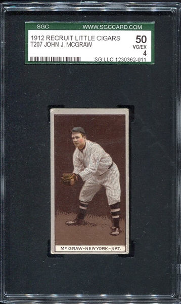 T207 John McGraw New York Giants SGC 4