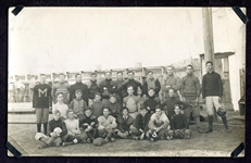 Early 19th Century AZO Football Players Postcard