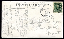 1909 Alpine Idaho Baseball Team RPPC