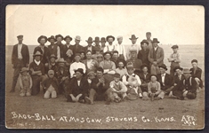 1909 Moscow Kansas Baseball RPPC