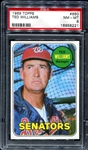 1969 Topps #650 Ted Williams PSA 8
